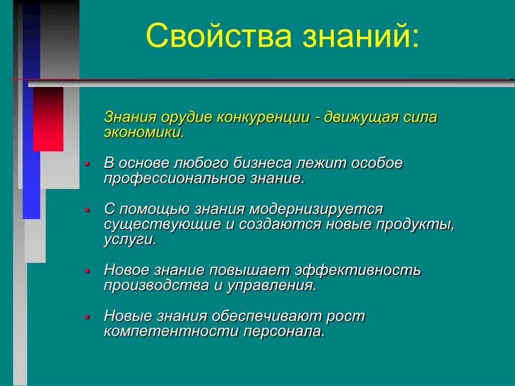 Качество познания. Профессиональные знания презентация. Свойства знаний. Движущие силы экономики. Свойства знания в экономике знания.