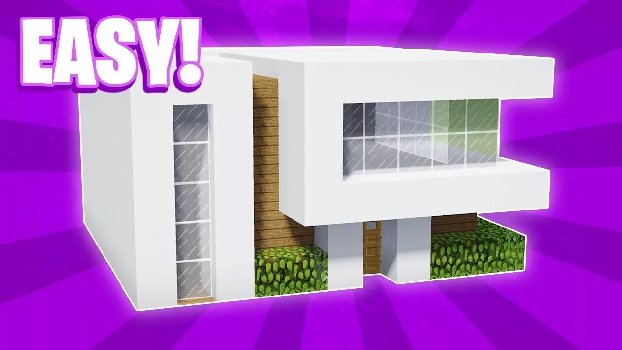 Minecraft modern house tutorial