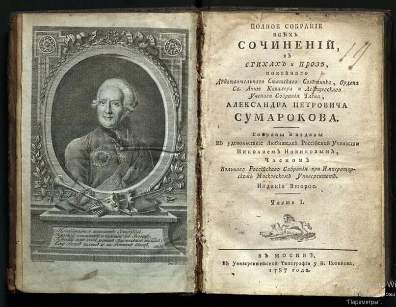 А п сумароков трагедии. Эпистолы сумарокова.