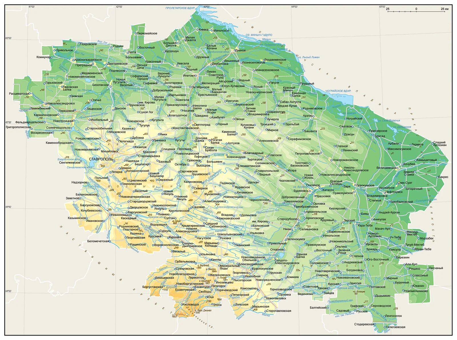 Физическая карта Ставропольского края. Географическая карта Ставропольского края. Физическая карта Ставропольского края подробная. Физическая карта Ставропольского края горы и реки. Что есть в ставропольском крае