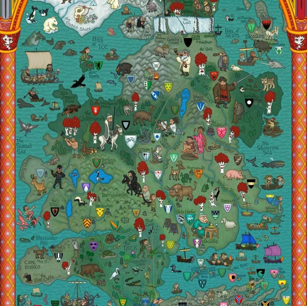 Карта игры. Карта севера игра престолов. Карта севера Вестероса. Вестерос карта Джордж Мартин. Карты Вестероса Дж.и. Фуллертона.