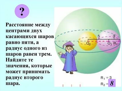 Чему равно перемещение шарика за одно полное