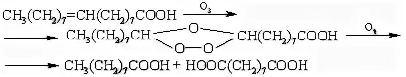 Олеиновая кислота и бромная вода. Озонолиз олеиновой кислоты. Озонолиз линоленовой кислоты. Олеиновая кислота и водород. Синтез олеиновой кислоты.