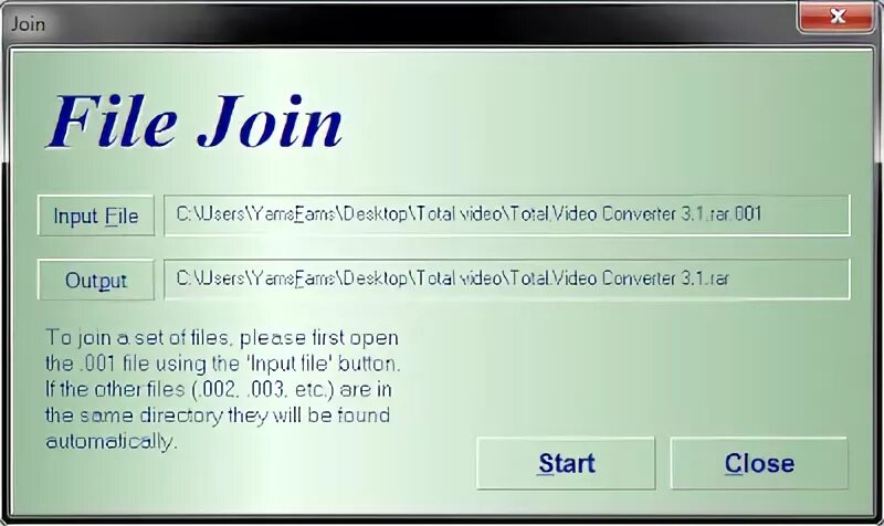 Input file change. Input file.