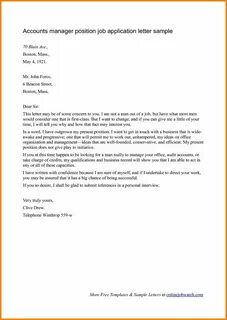 Written job application letters