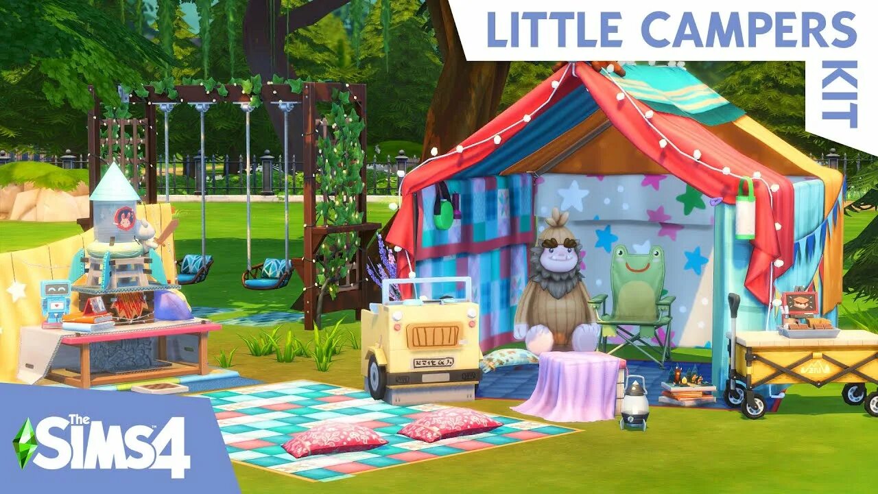 Little camp. Симс 4 little Campers. SIMS 4 little Campers Kit. Маленькие туристы / little Campers. Семья Хейл симс 4.