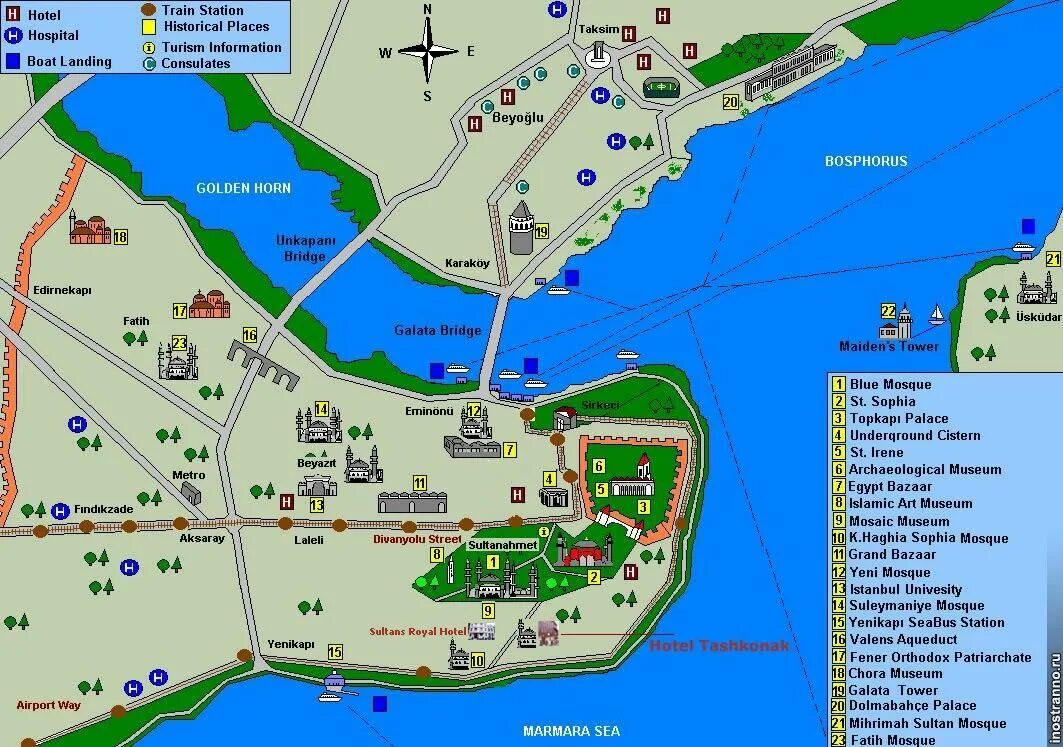 Карта стамбула. Карта центра Стамбула с достопримечательностями. Исторический центр Стамбула на карте. Центр Стамбула на карте. Достопримечательности Стамбула на карте.