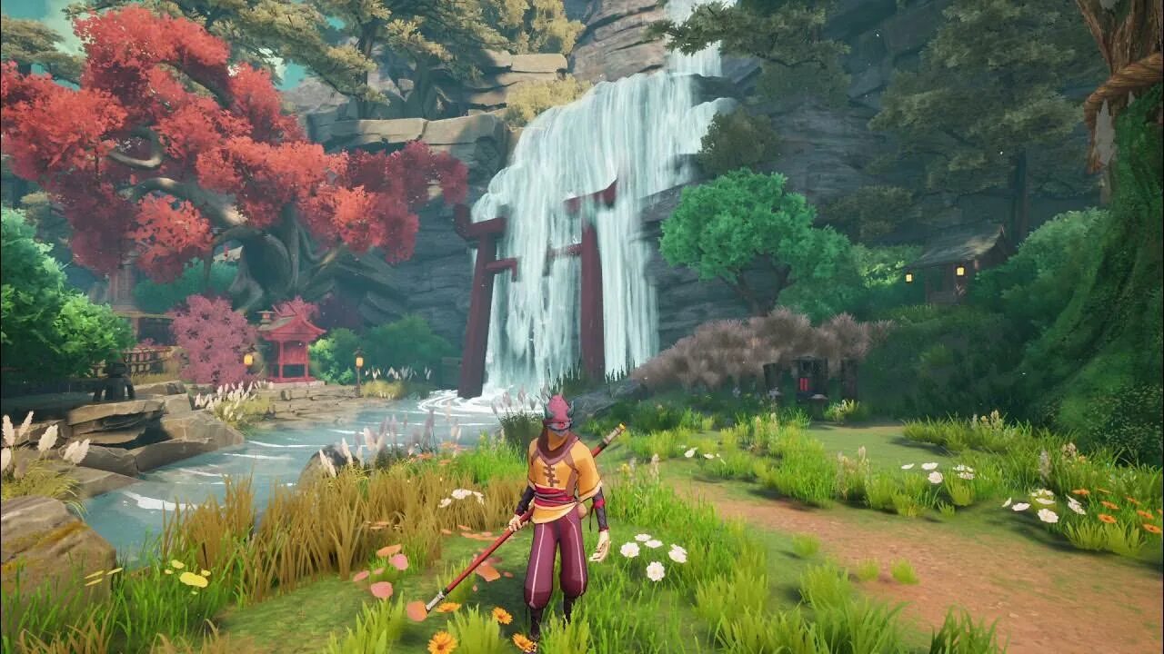 Unreal engine water. Stylized water. stylized waterfall. unreal engine 5 water. ue4 splash.