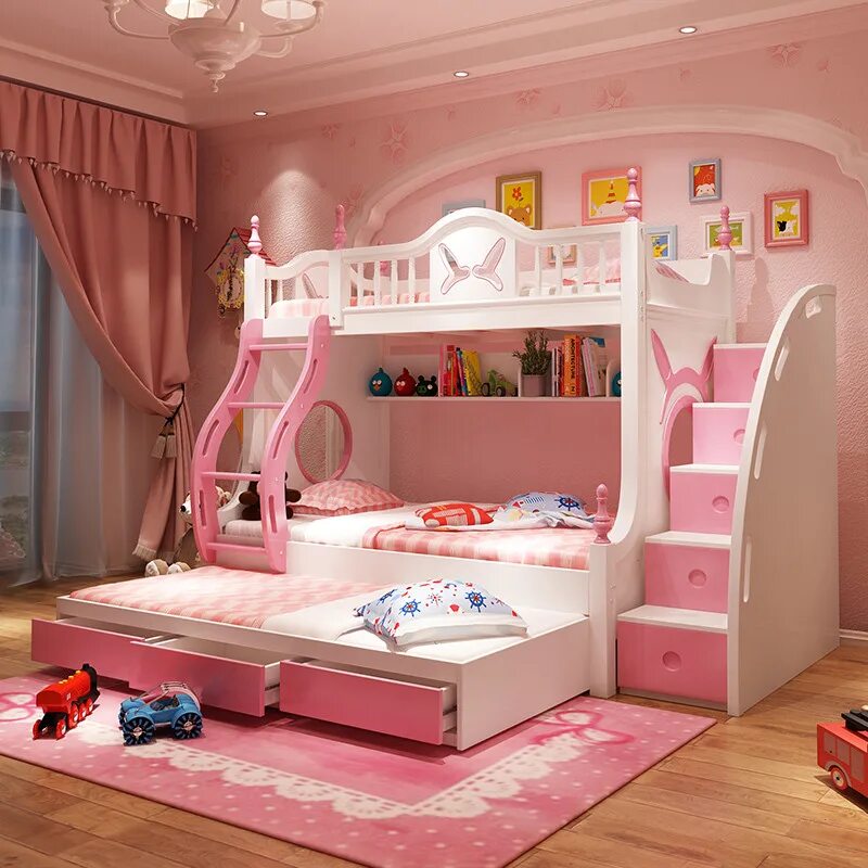 Кровать для детей. Кровать для девочки. Детские кровати для девочек. Красивые кровати для детей.