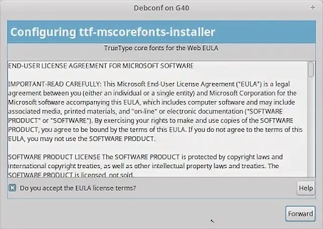 Mscorefonts installer
