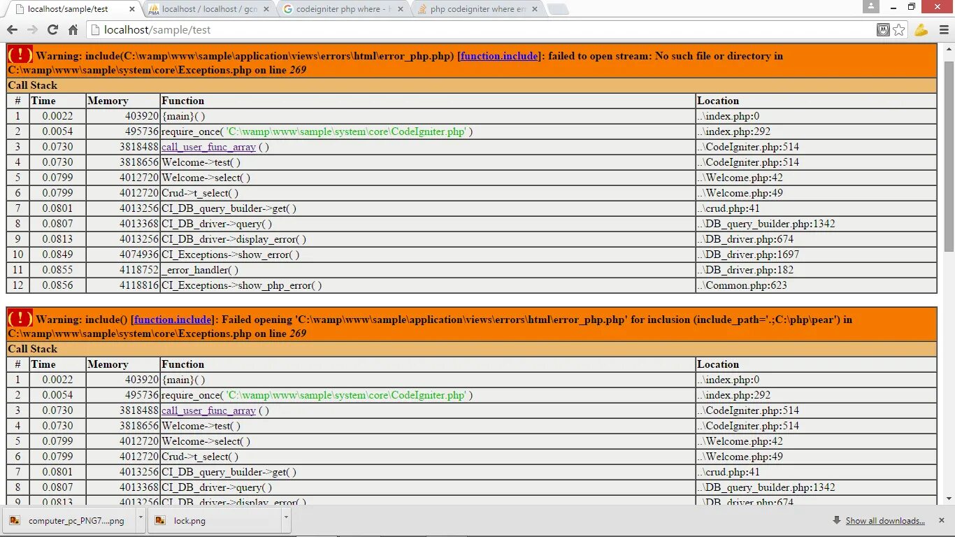 Php error message. Ошибка php. Ошибка Stack Builder.