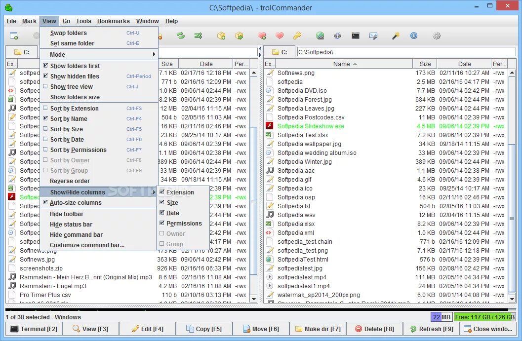 Hide commands