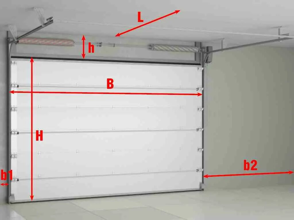 Стандартные подъемные ворота. Замер секционных ворот DOORHAN. Секционные ворота Дорхан замеры для установки. Проём для гаражных ворот Дорхан. Минимальная притолока для ворот Дорхан.
