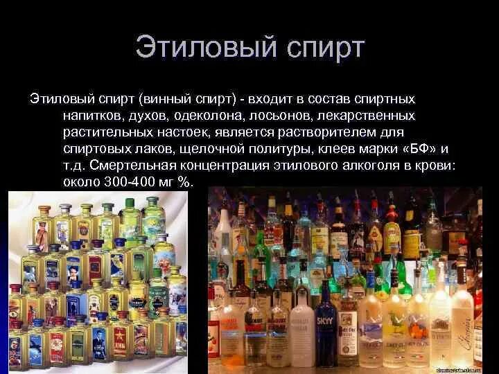 Alcohol в составе