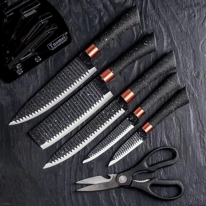 Henckels. нож "mayer & boch". Atlantis. ножи xinzuo набор. набор ножей (5 ножниц+ножницы+подставка) taller tr-22009.