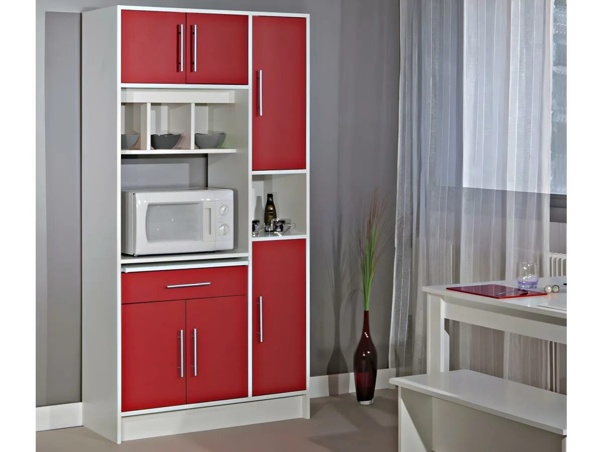 Шкаф для кухни фото. Буфет Равенна. Мебель Равенна 2. Буфет для кухни красный. Буфет пенал для кухни.