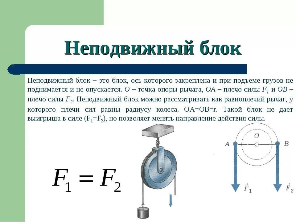 Подвижный блок и неподвижный блок. Подвижный блок и неподвижный блок ось. Подвижный блок и неподвижный блок определения. Рычаг и подвижный блок. Назовите примеры применения блока