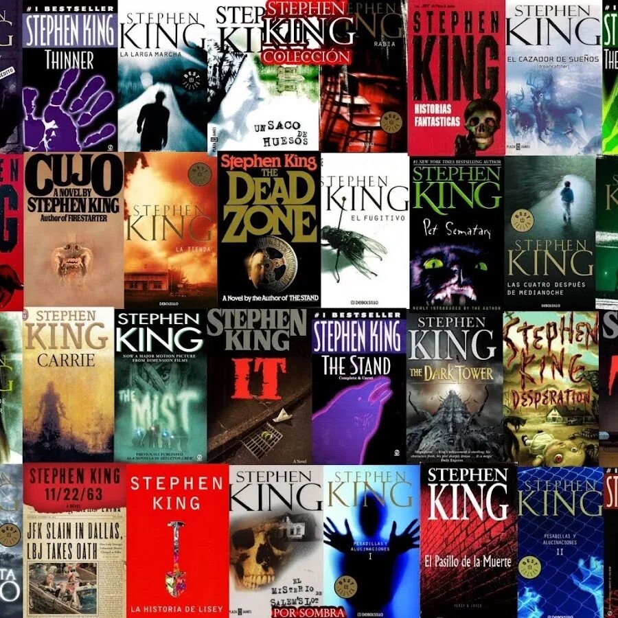 Страшные книги стивена кинга. Stephen King книги. Книги Стивена Кинга на книжных полках.