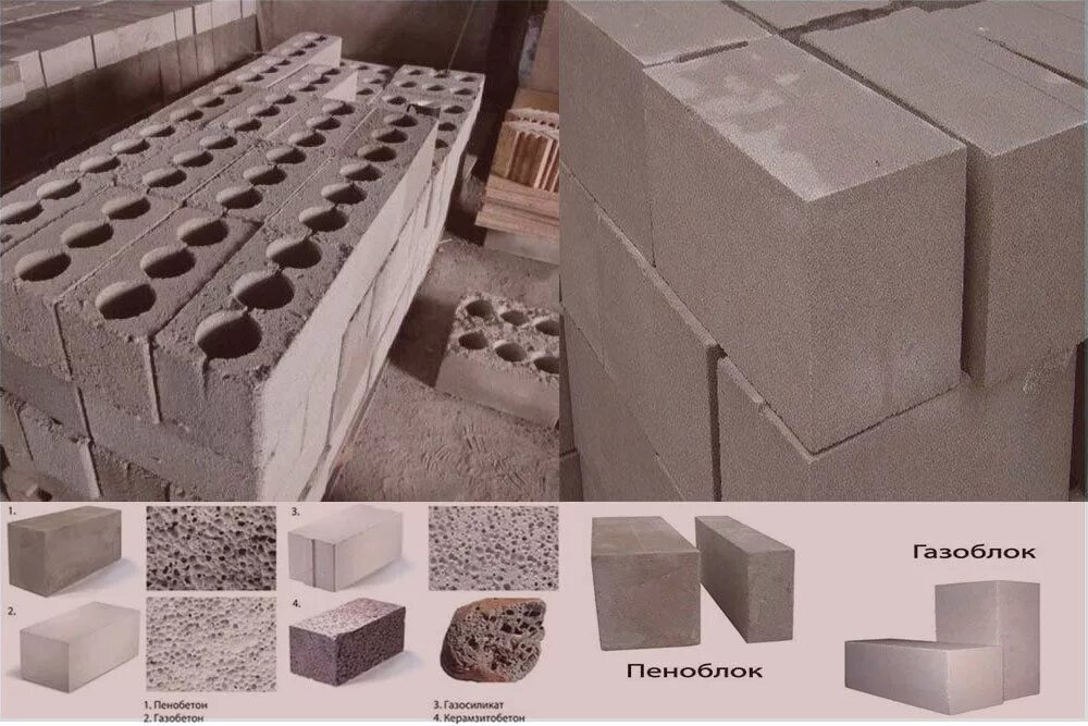 Как отличить блок. Газоблок пеноблок пескоблок. Шлакоблок пеноблок газобетон. Газоблок пеноблок керамзитоблок. Пенобетон и газобетон.