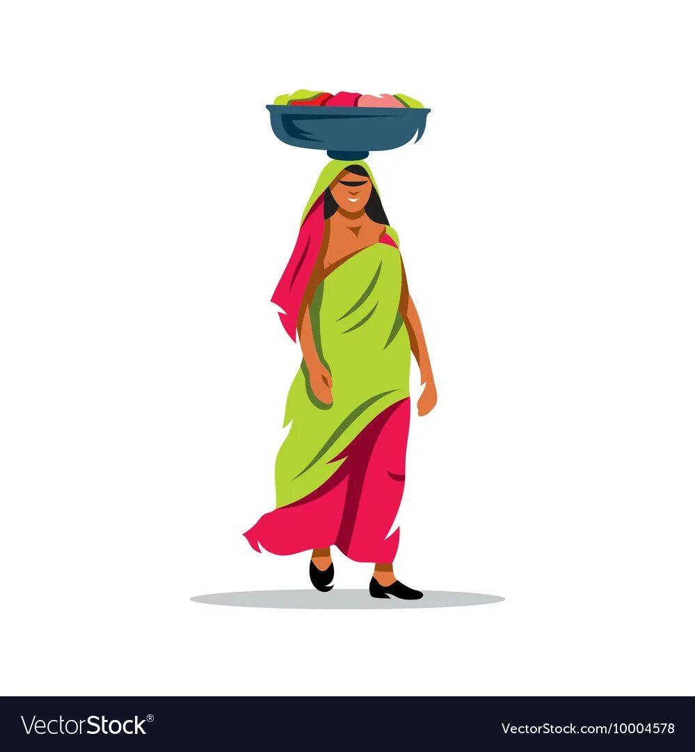 Женщина села на голову. Индианка с тазиком на голове. Индийская женщина в полный рост. Индианка держит на голове. Индианка в Сари рисунок без фона.