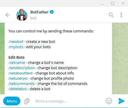 Как настроить бота в botfather. Botfather telegram. инструкция как сделать кнопки в botfather. основные команды бота.