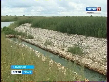 Жители построили дамбу