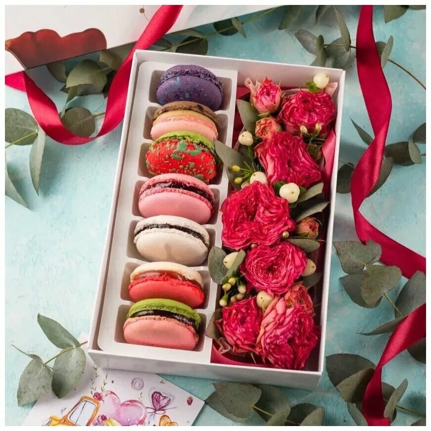подарок макароны. подарочные коробки с макарунами. подарок макароны. набор макарон. макароны в подарочной упаковке.