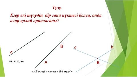 Фигуралар сәуле кесінді 1 сынып