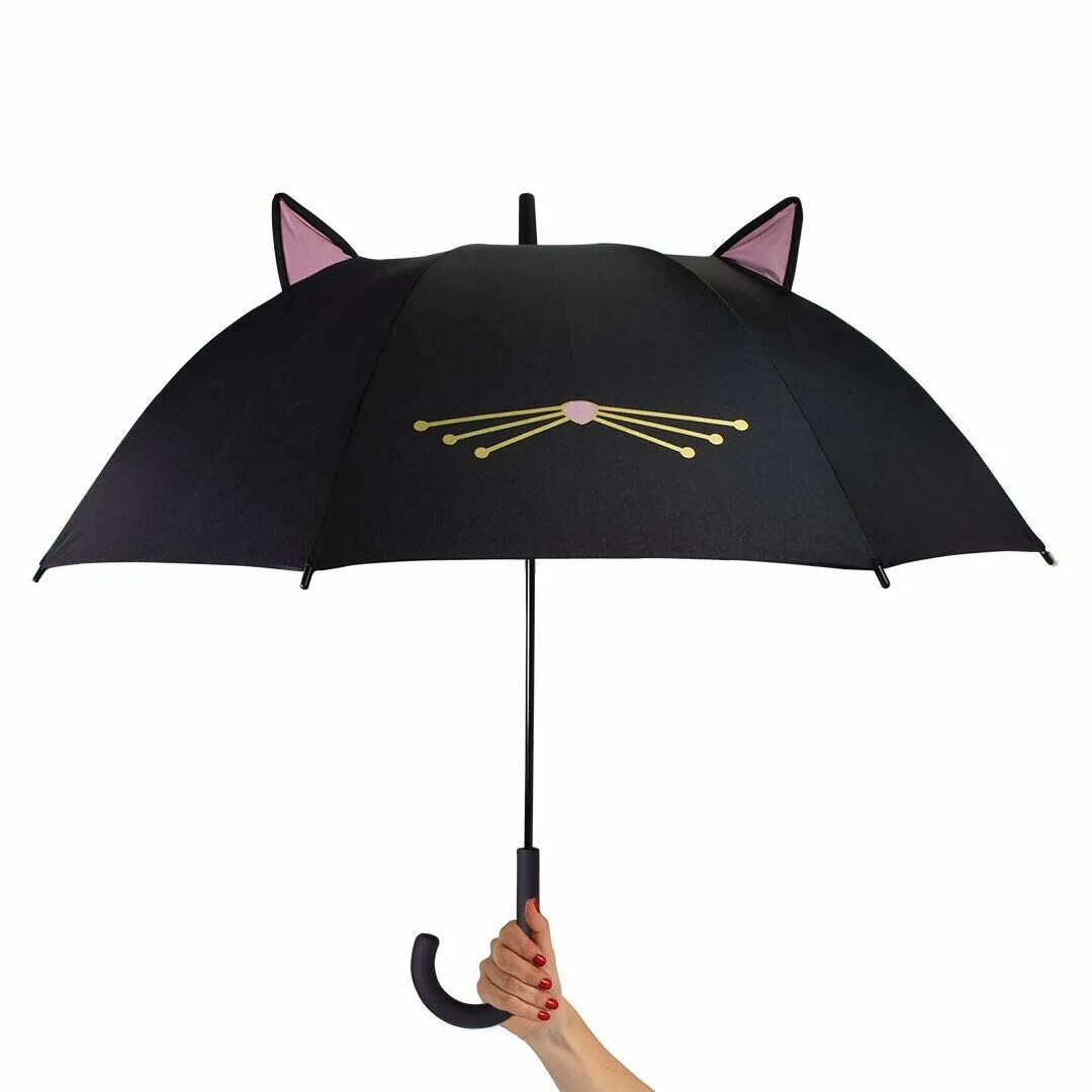 Зонт Kate Spade. Зонт с кошками. Котик с зонтиком. Зонт с ушками. Котики зонтики