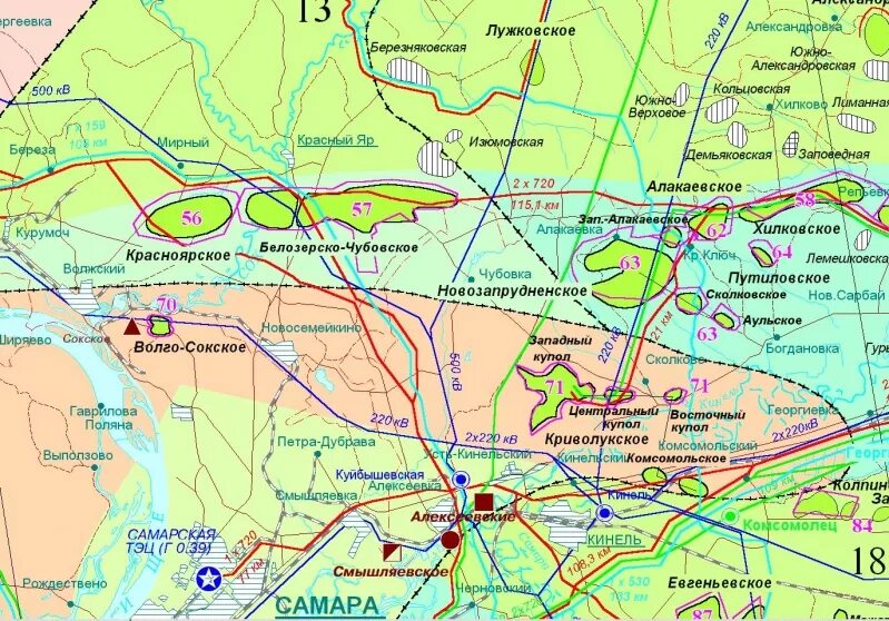 Карта м е. Месторождения нефти в Самарской области. Карта месторождений Самарской области. Обзорная карта месторождений Самарской области. Карта нефтяных месторождений Самарской области.