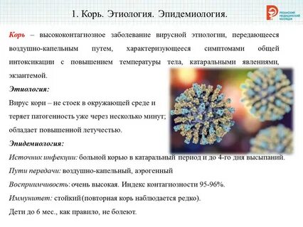 Возбудителем кори является ответ