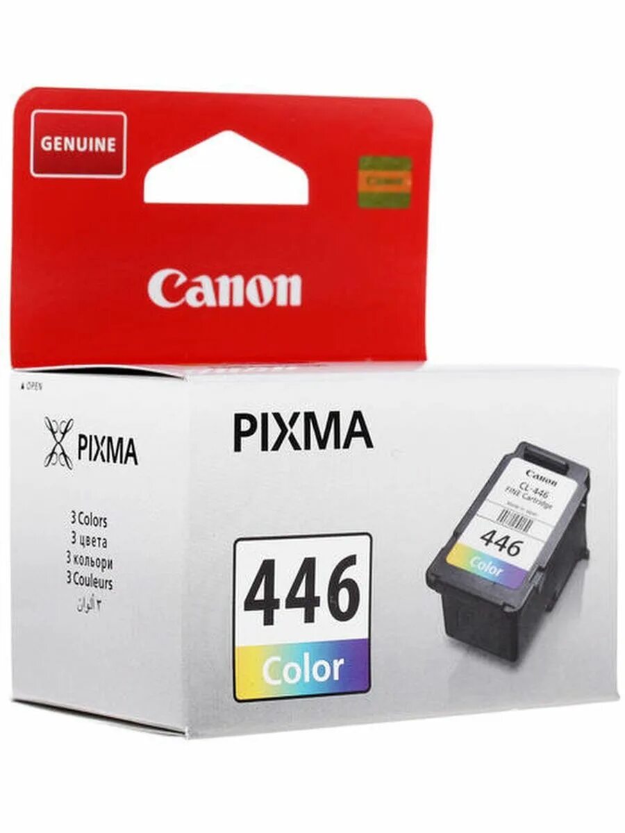 Купить картридж canon cl. Картридж Canon PIXMA 446. Canon CL-446. Картридж для принтера Canon 446 цвета. Картридж струйный №CL-446 цветной для Canon PIXMA mg2440/2540 (9 мл).