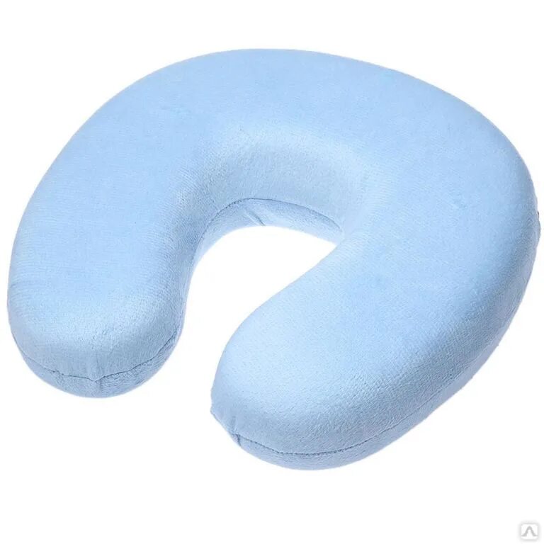 Подушка подкова Memory Foam. F 8028 подушка-воротник с эффектом памяти. Ортопедическая подушка Barbara (синяя). Подушка под шею / Memory Foam Pillow 232.