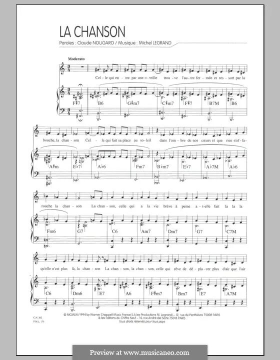 La chanson de