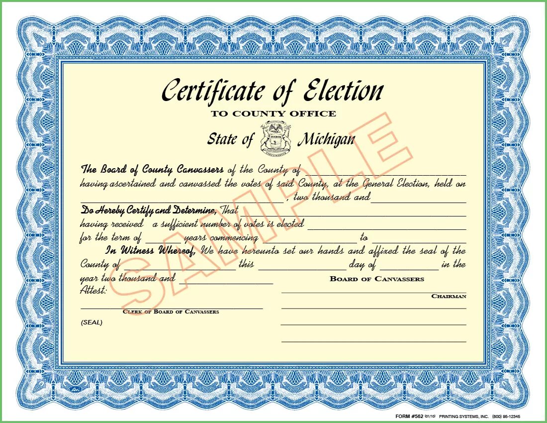 Certificate id. Election Certificate. Certificate of Inheritance. Certificate of appearance. Certificate of Enrollment.