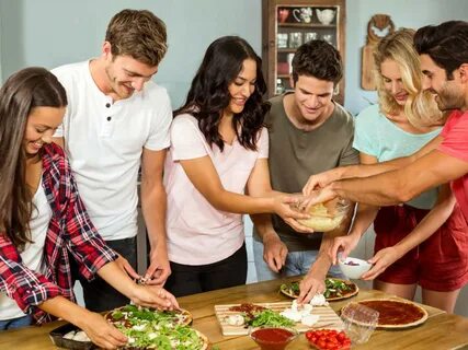 My friends to cook
