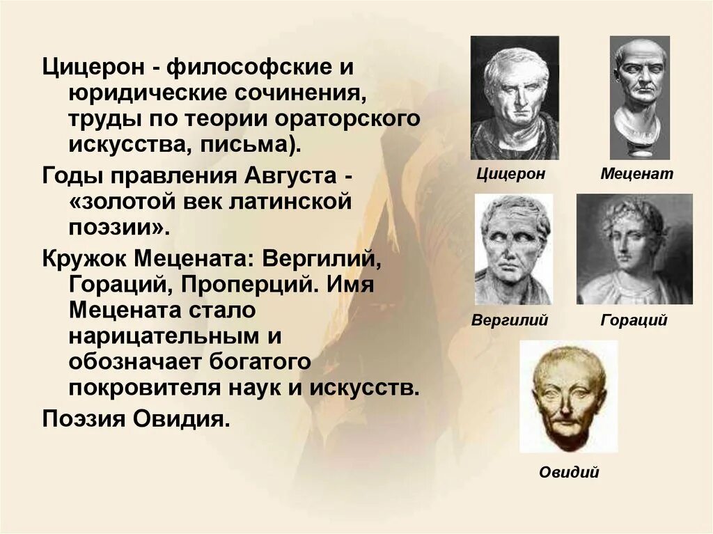 Меценат, Цицерон, Вергилий. Цицерон труды. Меценат Вергилий Гораций. Кому принадлежат имена меценат гораций вергилий