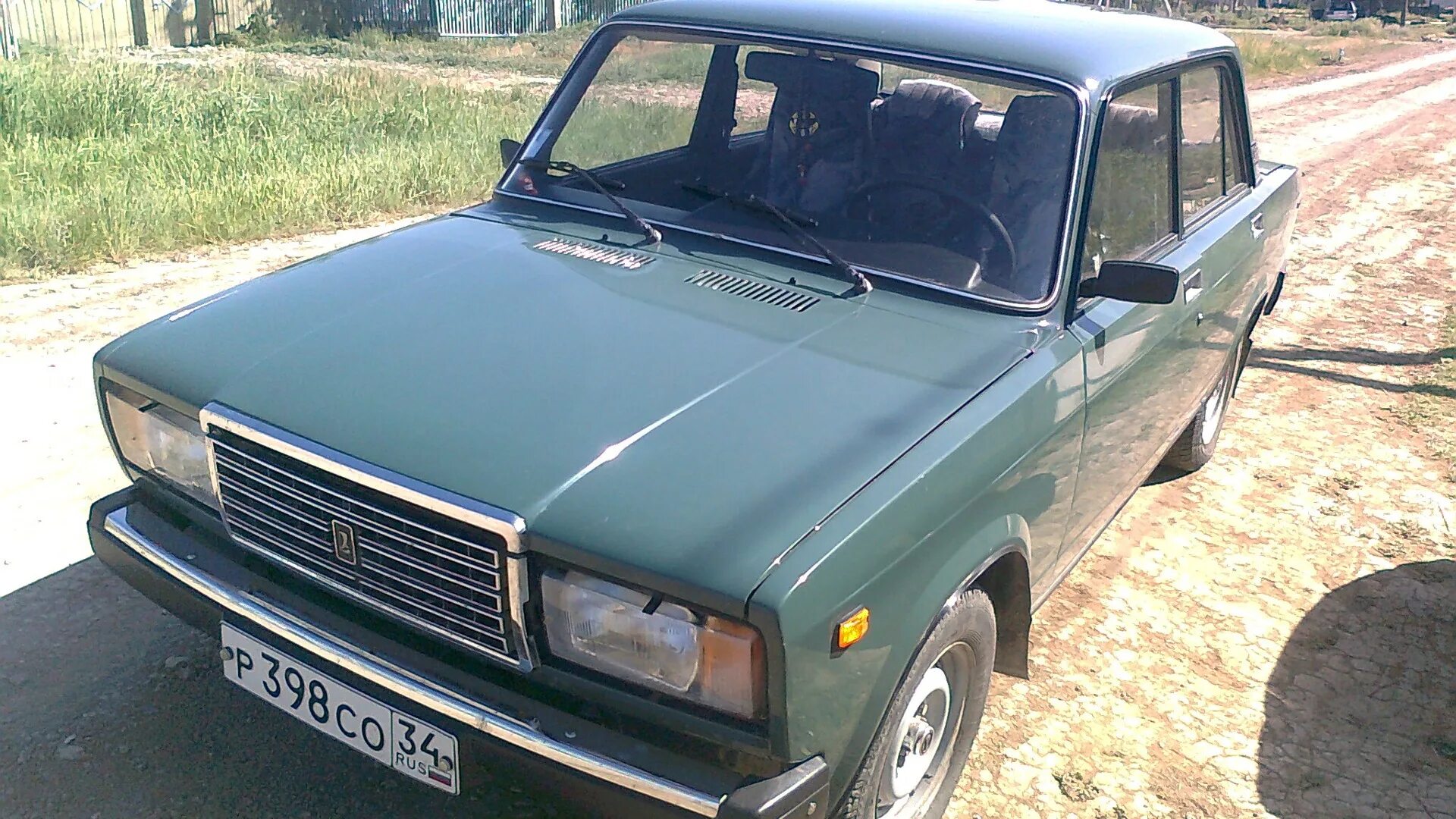 Lada 21074 1.6 бензиновый 1997 тёмно-зеленый на DRIVE2