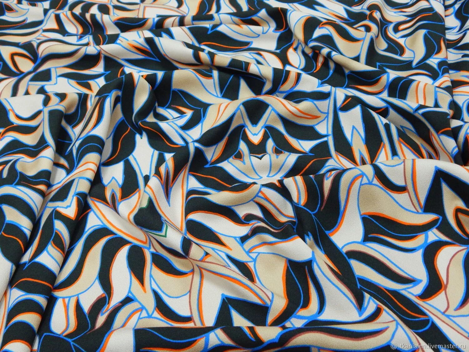 Рисунок вискоза. Ткань just Cavalli. Ткань с абстрактным рисунком. Ткань вискоза. Ткань креп принт.
