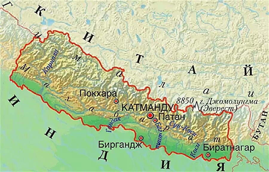 Где находится эверест на контурной карте. Непал Эверест на карте. Непал Гималаи на карте. Непал гора Эверест на карте.
