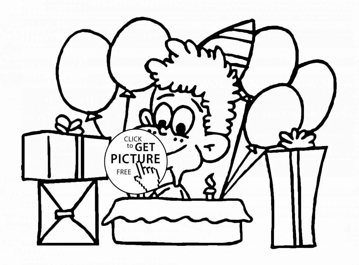 Рисунок на день рождения. Рисунок на деньрожденея. Раскраска "с днем рождения!". Раскраскана Дент рождения. Поздравительная раскраска