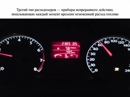 Мгновенный расход топлива