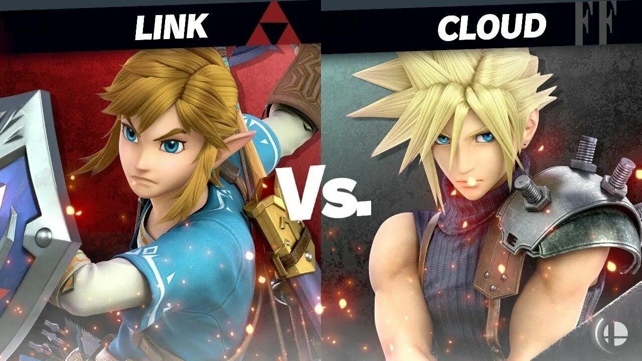 Cloud vs cloud 2. Линк super smash bros ultimate. cloud and link. smash brothers клауд. death battle link vs cloud.