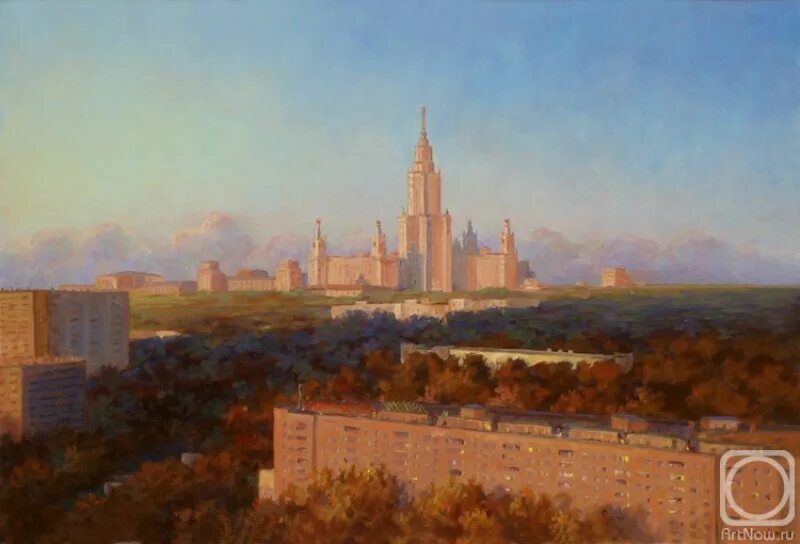 Масло в мгу. Москва мгу в картинах художников. москва 50-х мгу. картины художника аркадия зражевского.