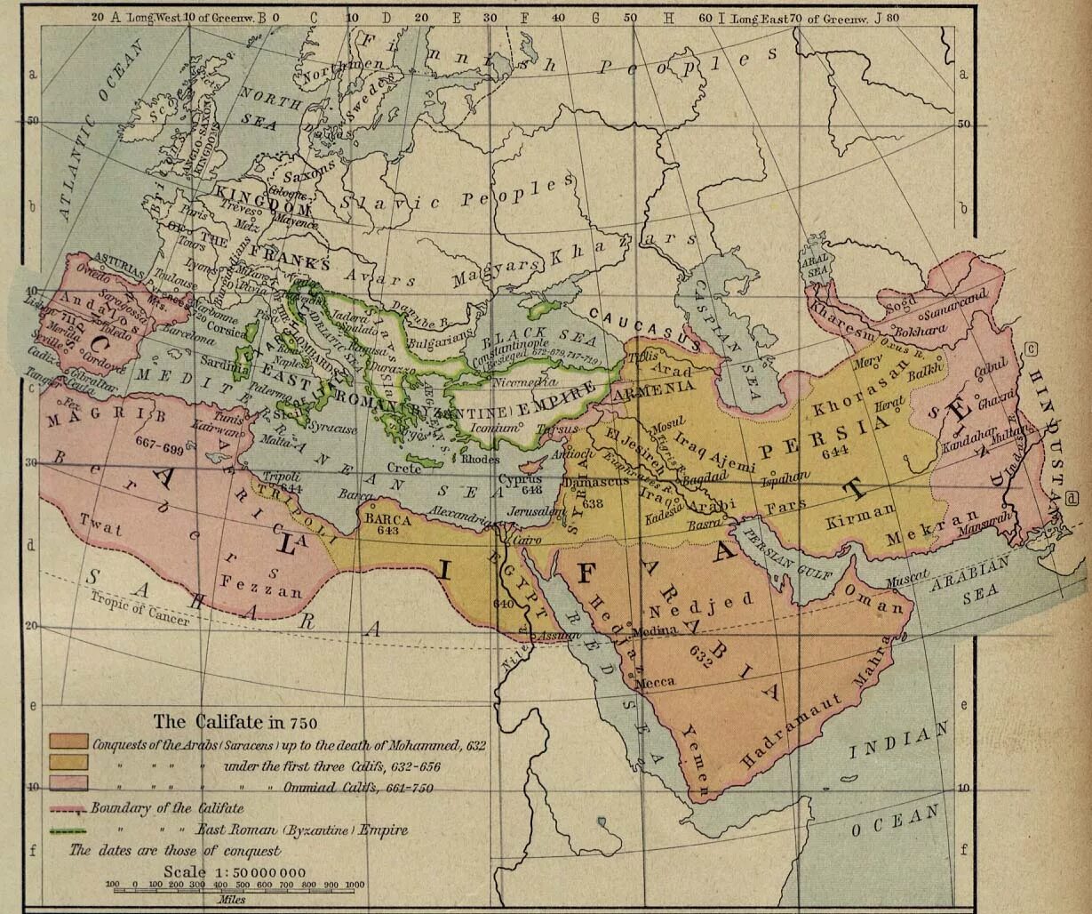 Arab asia. Арабский халифат на карте средневековья. Арабский халифат в 632 году. Арабский халифат в 7 веке карта. Арабский халифат в 750 году.