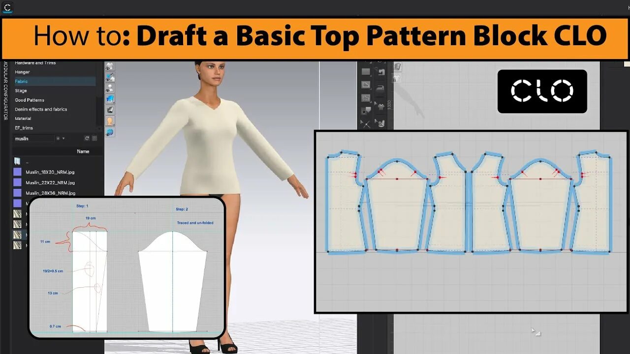 How to Export Real Full Size Patterns in CLO Size pattern, Pattern, Full size