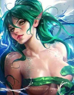 Shane the mermaid ( commission) Sakimi Chan on Patreon Девушка Из Фэнтези, ...