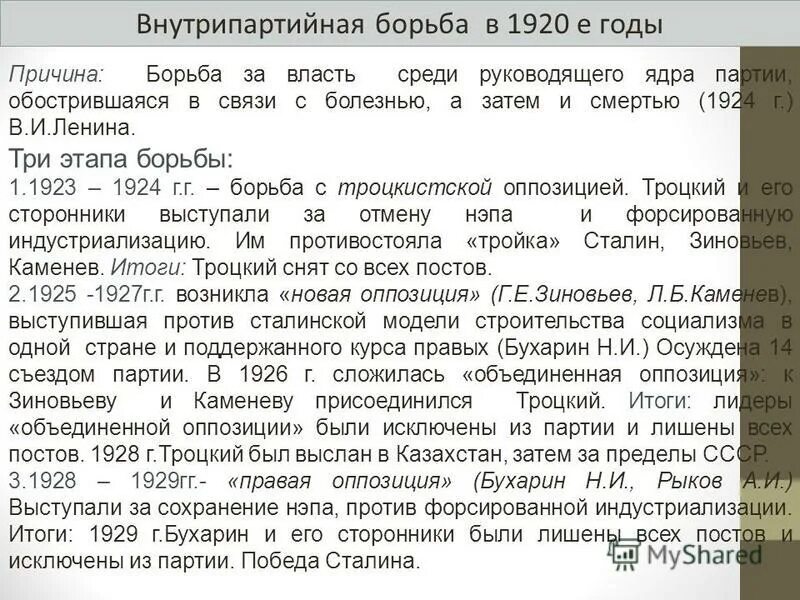 Таблица внутрипартийная борьба в СССР В 20-Е. Этапы внутрипартийной борьбы 1920. Внутрипартийная борьба в 1920 годы. Внутрипартийная борьба за власть в 1920е годы.