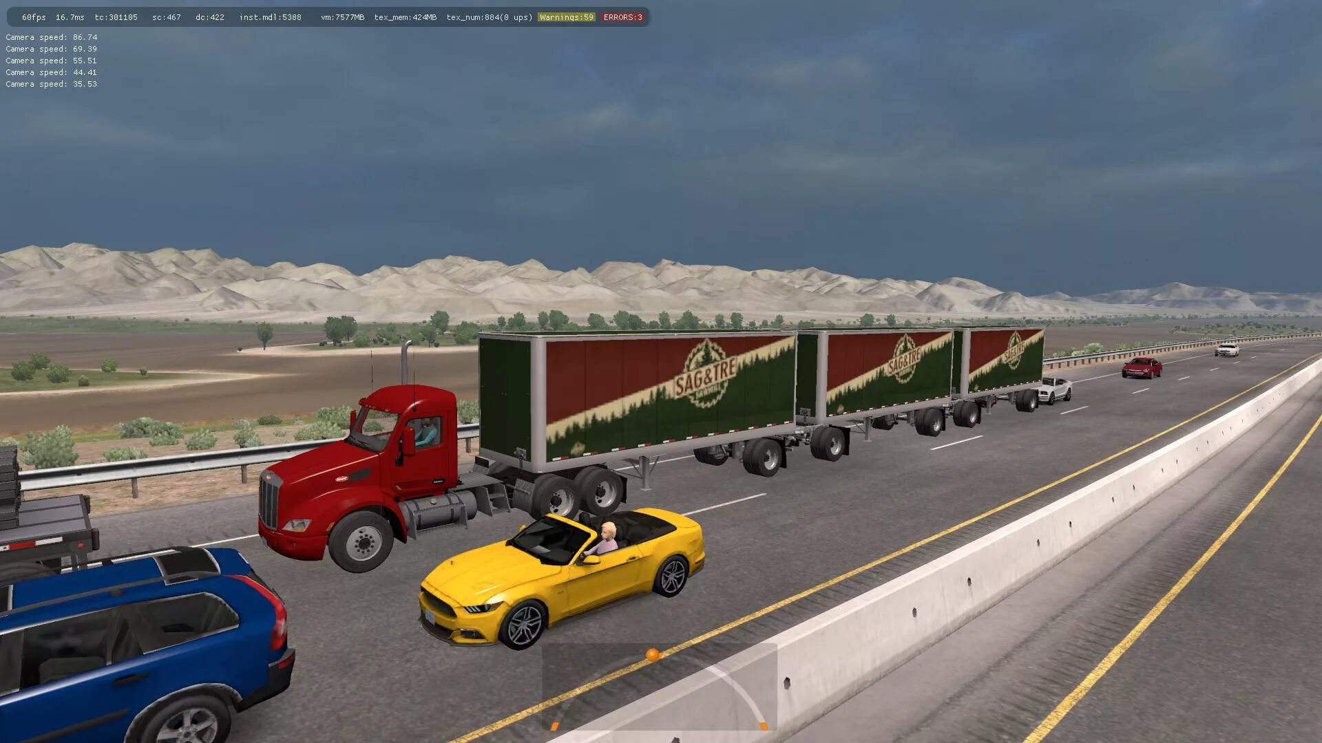 Трафик 1.6. Мод русский трафик контроль. Double/Triple Trailers.. Utility 3000r Trailer ATS 1.31. #Traffic_Edition.