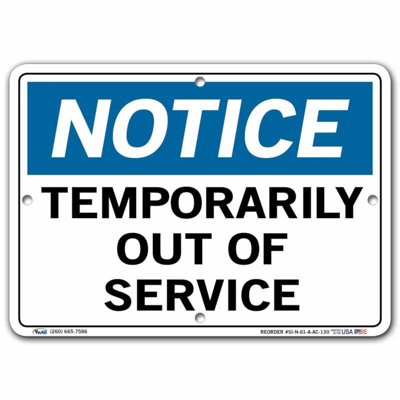 Табличка out of service. Temporary out of service. Services signs. ELD temporary out of service.